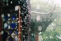 Дождь в саду Сучжоу